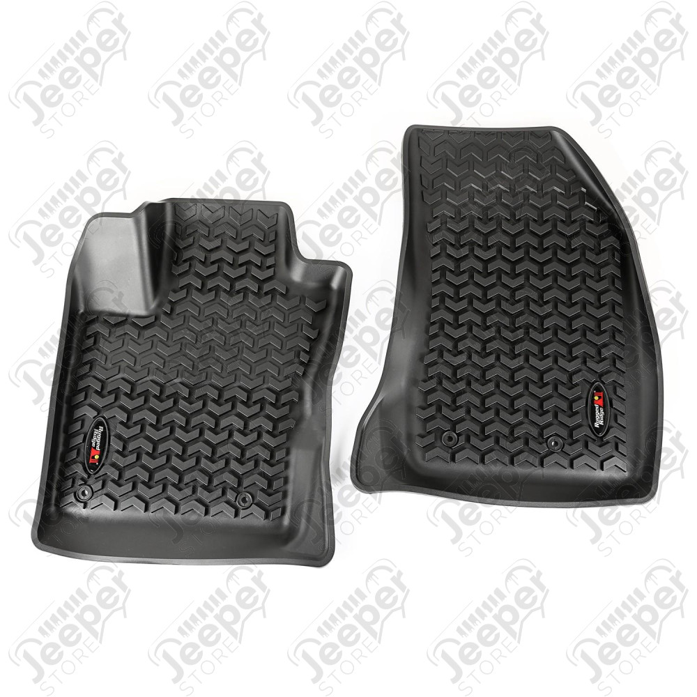 All Terrain Floor Liner, Front Pair, Black; 15-18 Jeep Renegade BU
