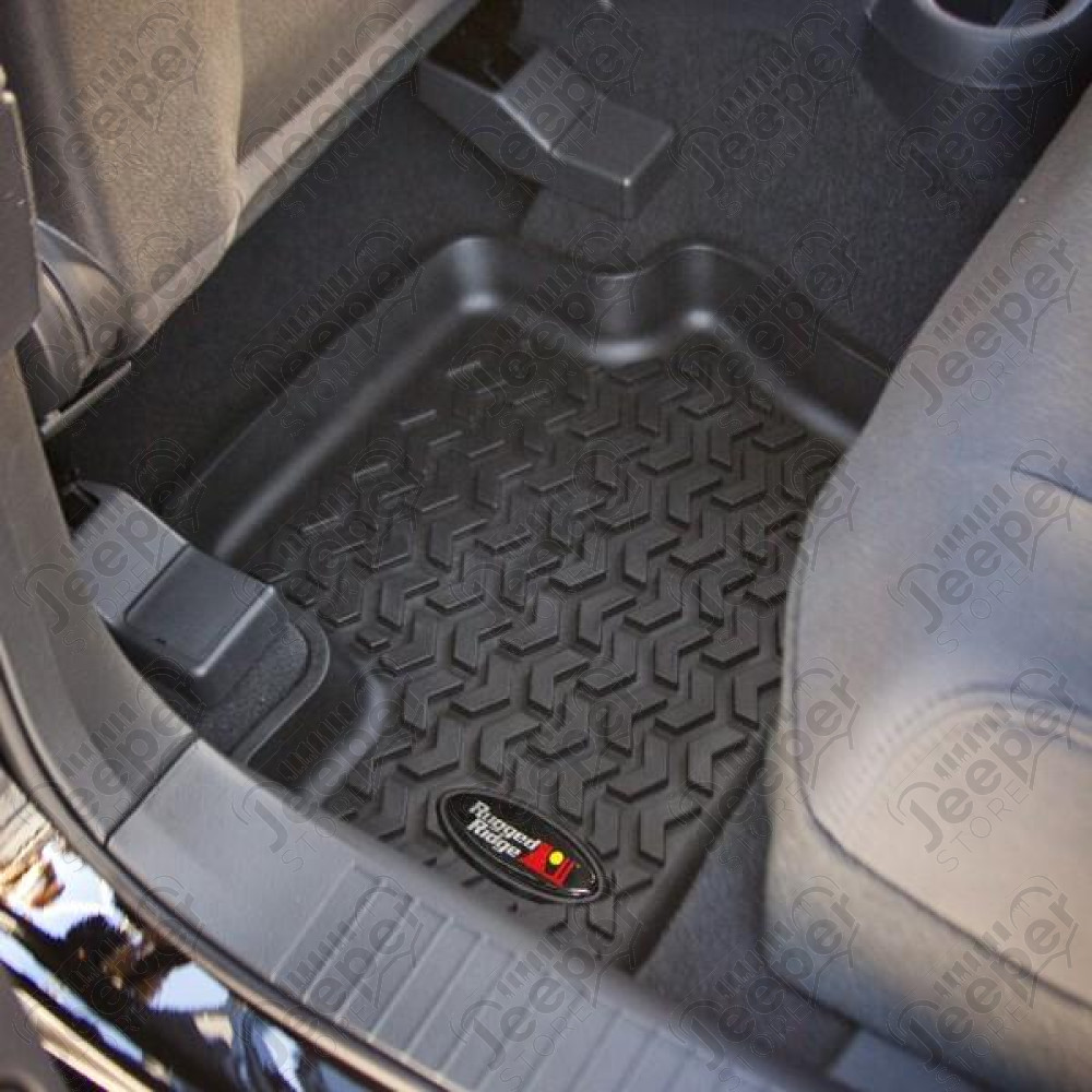 All Terrain Floor Liner, Front Pair, Black; 07-17 MK/Dodge Caliber