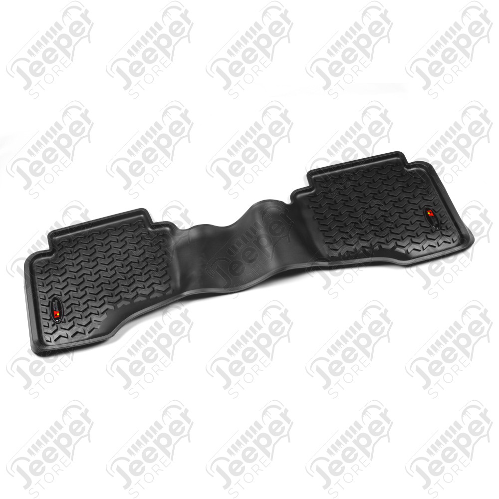 All Terrain Floor Liner, Rear, Black; 05-10 Jeep WK/XK