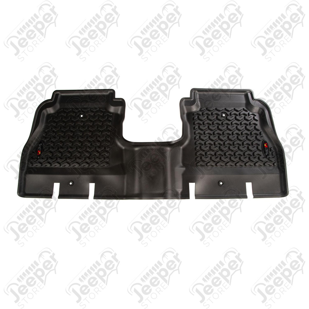 Floor Liner, Rear; Black, 2018-2020 Jeep Wrangler JL 4 Dr