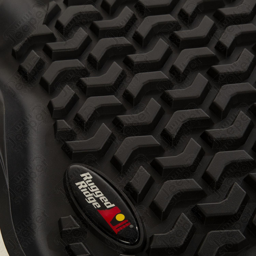 Floor Liner, Rear Black, 2018-2020 Jeep Wrangler JL 4 Dr
