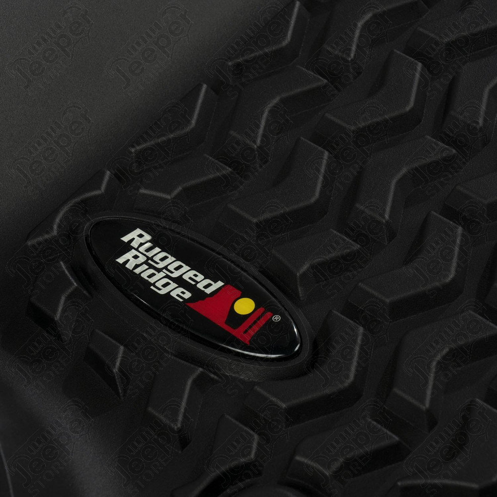 Floor Liner, Rear Black, 2018-2020 Jeep Wrangler JL 2 Dr