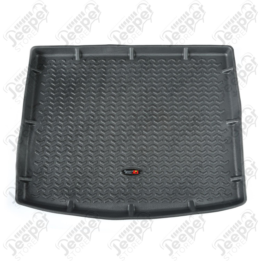 Floor Liner, Cargo; Black, 2014-2020 Jeep Cherokee KL 