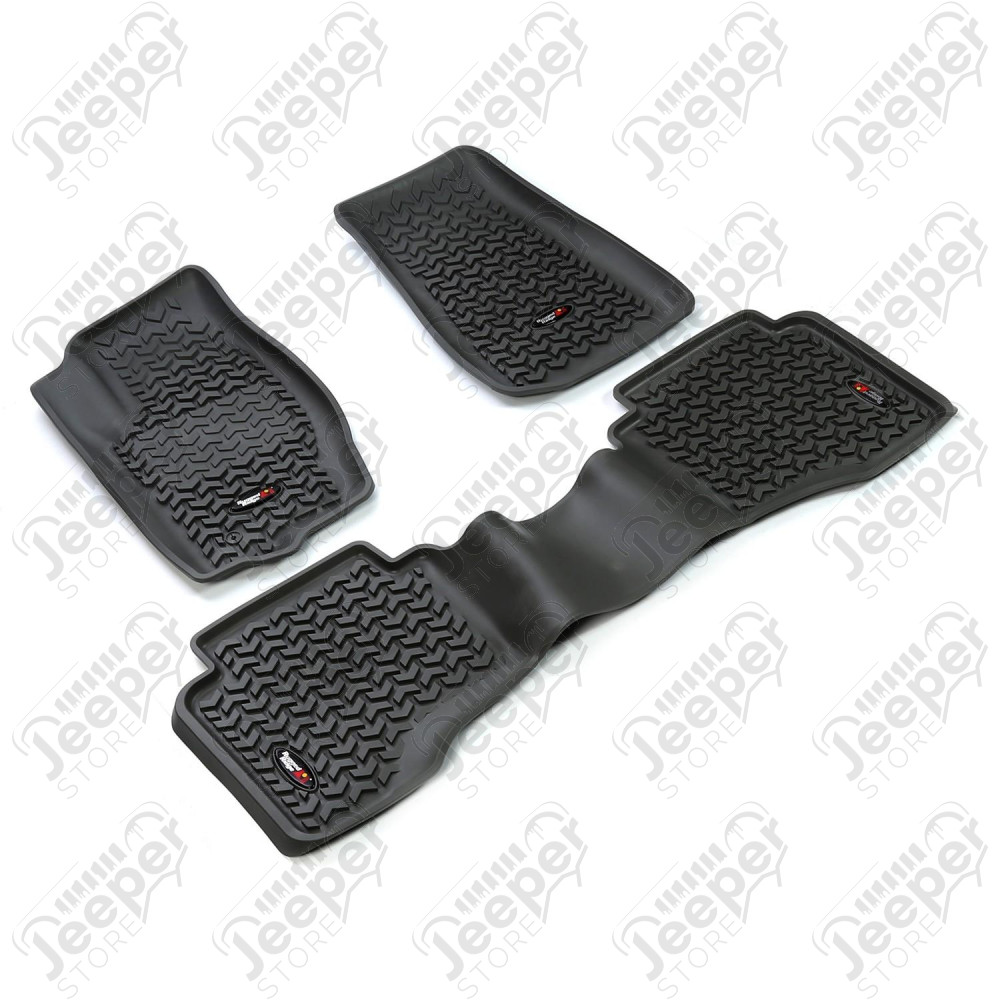 All Terrain Floor Liner Kit, Black; 05-10 Grand Cherokee/Commander