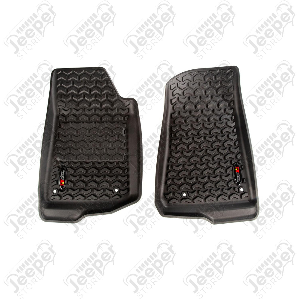 Floor Liner Kit, Blk, F/R 18-20 Wrangler JL, 2Dr
