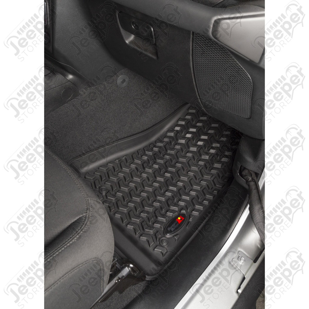 Floor Liner Kit, Blk, F/R 18-20 Wrangler JL, 2Dr