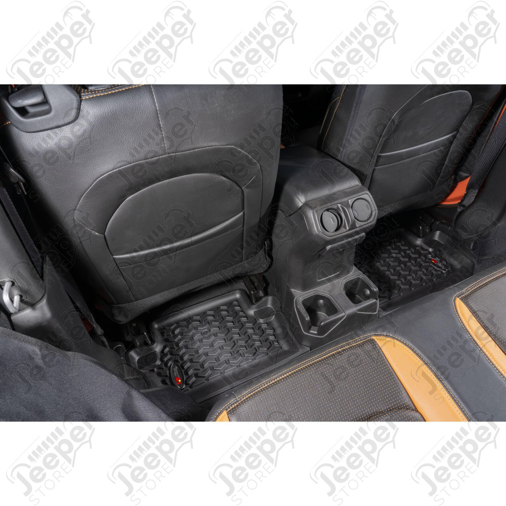 Floor Liner Kit, Blk, F/R 18-20 Wrangler JL, 2Dr