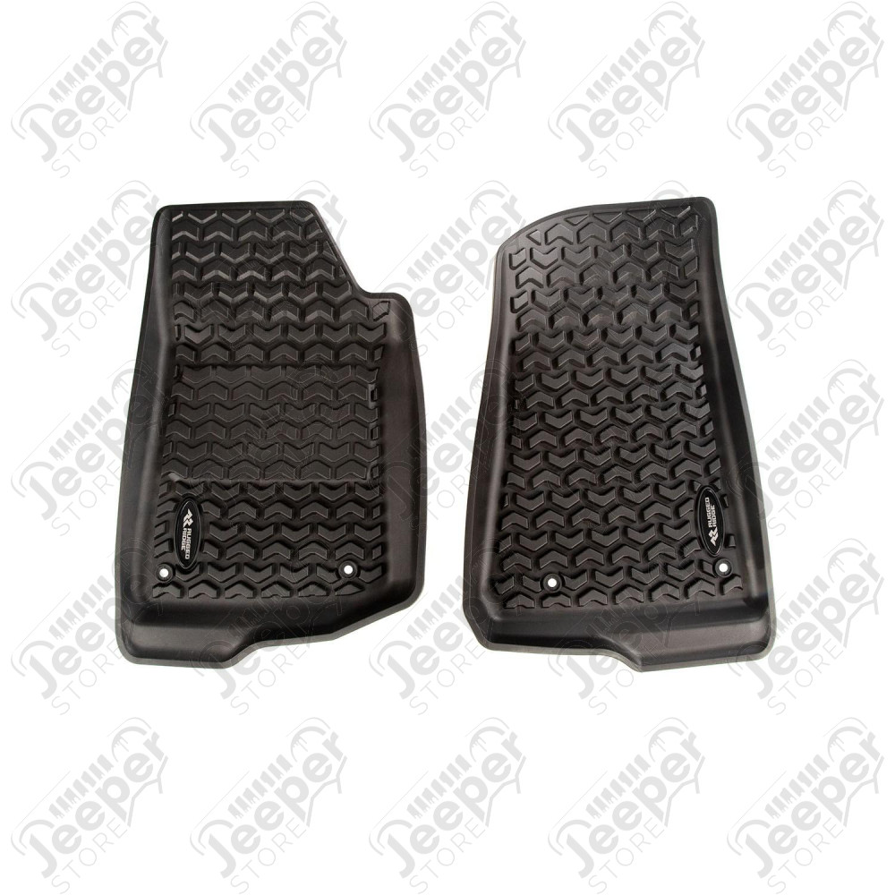 Floor Liner Kit, Blk, F/R/Short Cargo 18-20 JL 2Dr