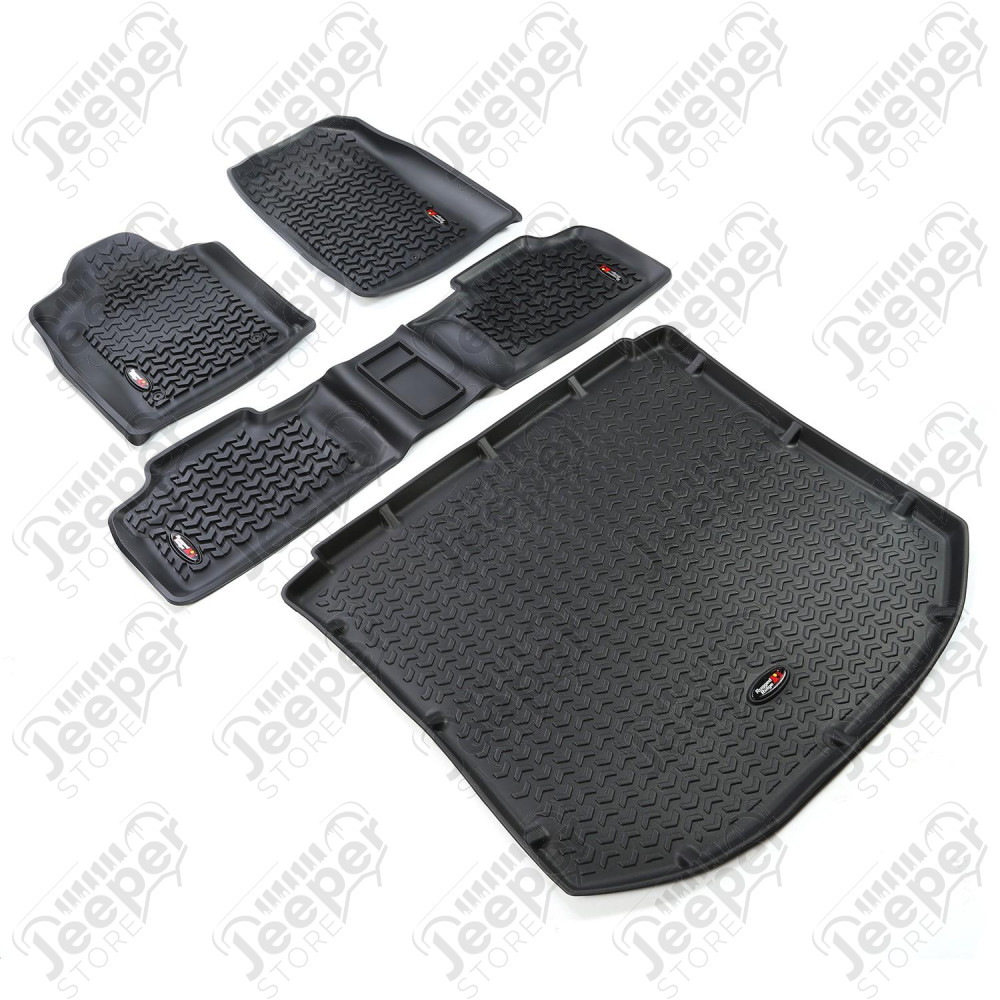 All Terrain Floor Liner Set, Black; 11-15 Jeep Grand Cherokee WK