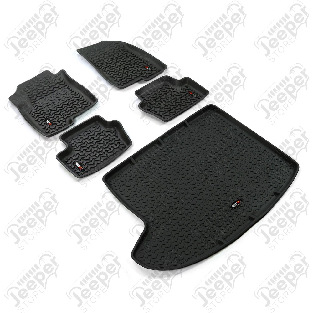 All Terrain Floor Liner Set, Black; 07-17 Jeep Compass/Patriot MK