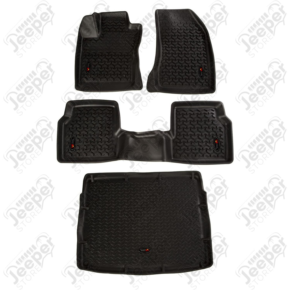 All Terrain Floor Liner Set, Black; 18-18 Compass MP
