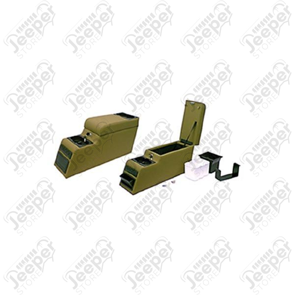 Center Console, Ultimate, Locking, Spice; 76-95 Jeep CJ/Wrangler YJ