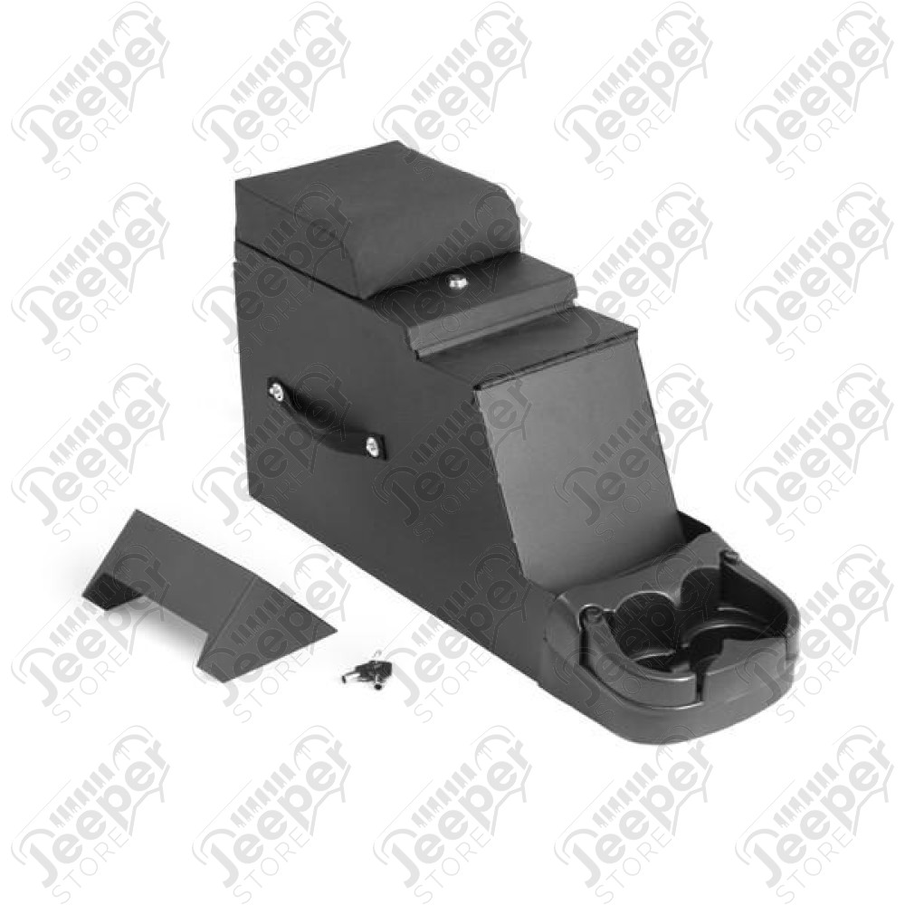 Center Console, Stereo Security, Black; 76-95 Jeep CJ/Wrangler YJ