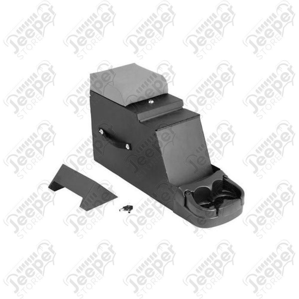 Center Console, Stereo Security, Gray; 76-95 Jeep CJ/Wrangler YJ