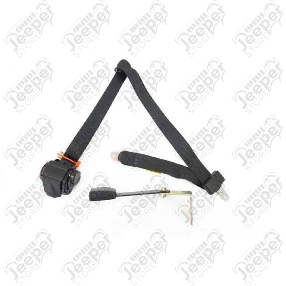 Seat Belt, Right, 3 Point, Tri-Lock, Black; 97-02 Jeep Wrangler TJ