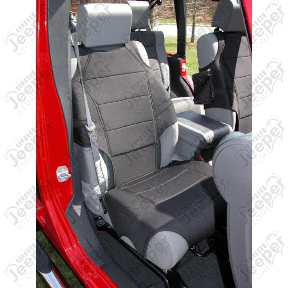 Neoprene Seat Vests, Blk; 07-20 JK/JL/JT