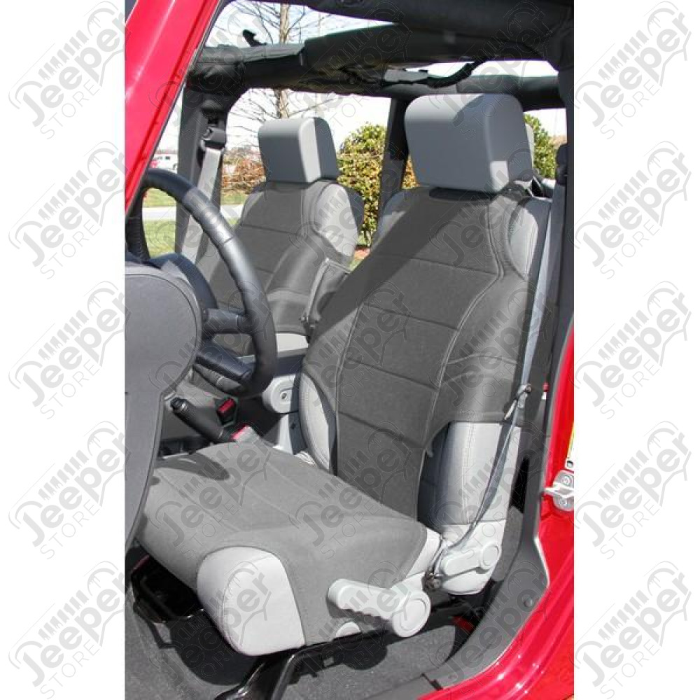 Neoprene Seat Vests, Gray; 07-20 JK/JL/JT