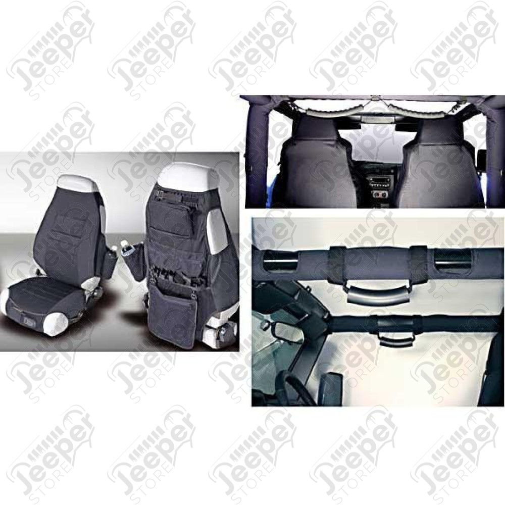 Interior Trim Accent Kit, Black; 87-06 Jeep Wrangler YJ/TJ