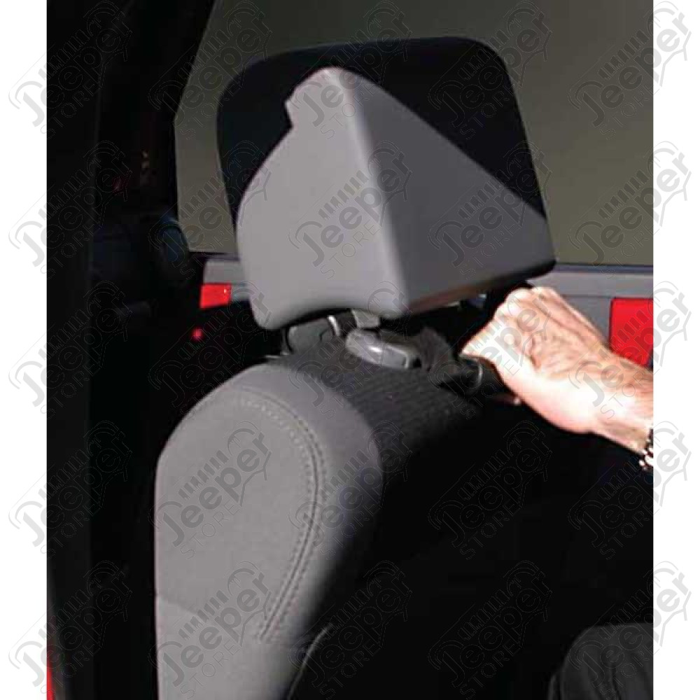 Front Headrest Grab Handles, Black; 07-20 JK/JL/JT