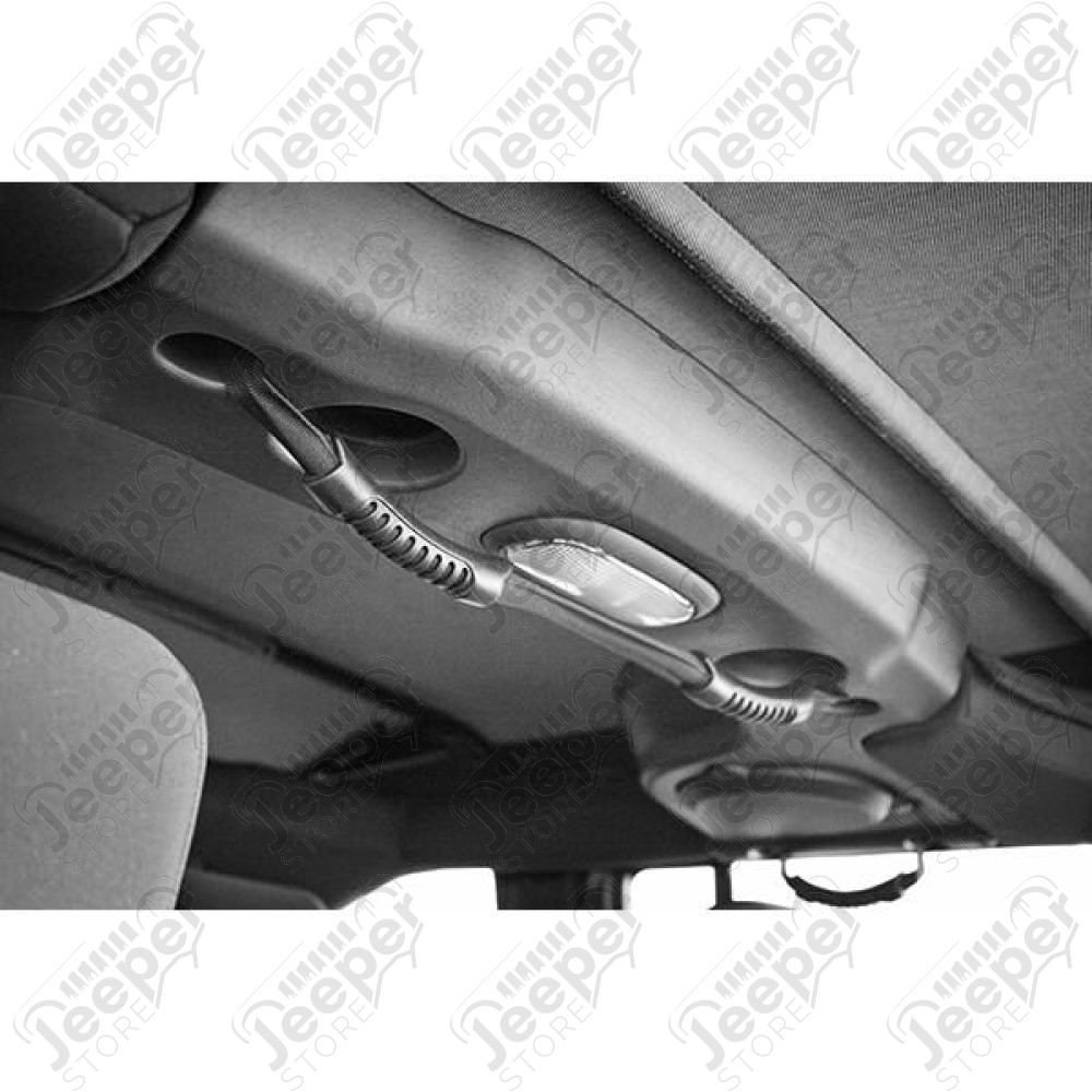 Grab Strap, Rear, Dual, Black; 07-18 Jeep Wrangler JKU