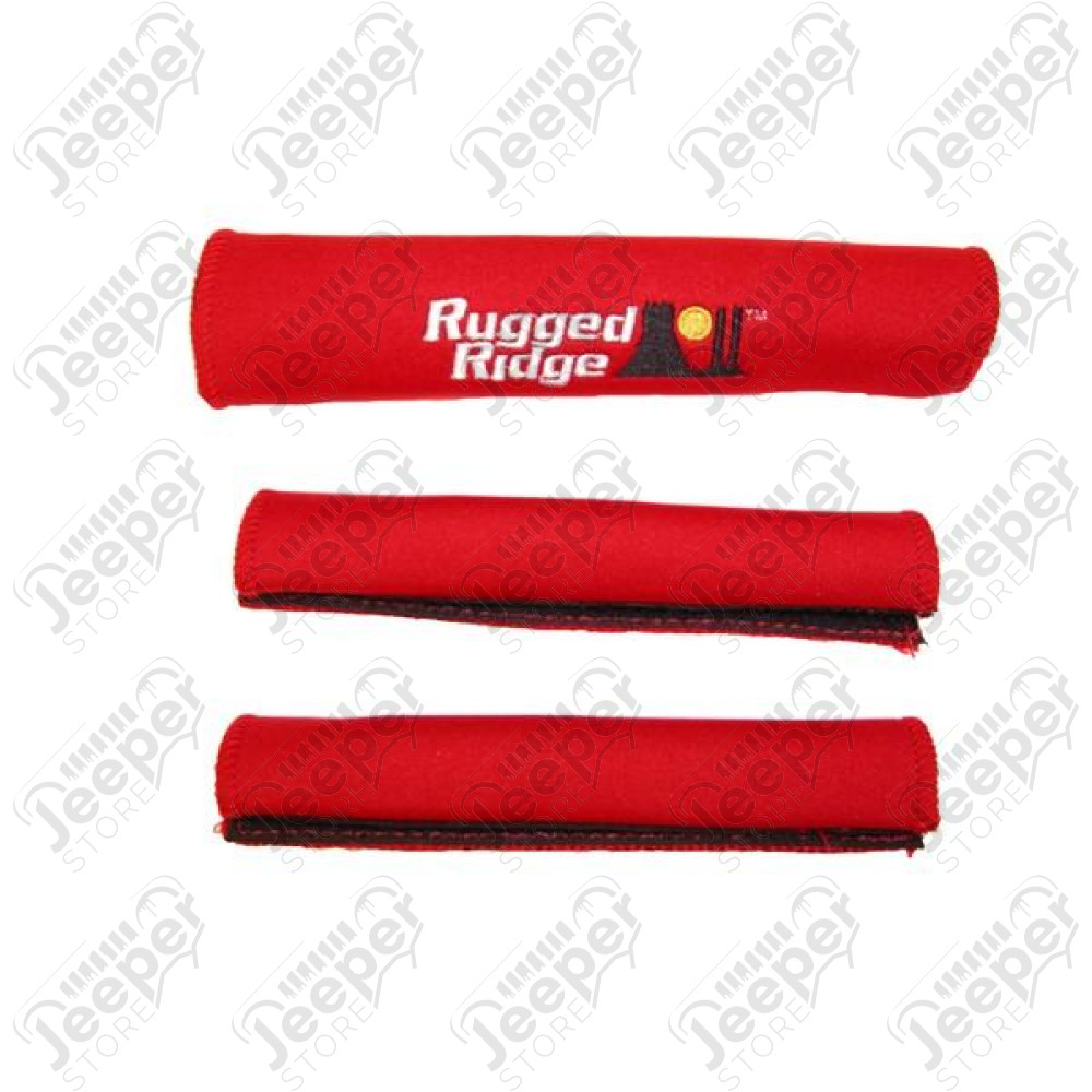 Grab Handle Cover Kit, Neoprene, Red; 87-95 Jeep Wrangler YJ