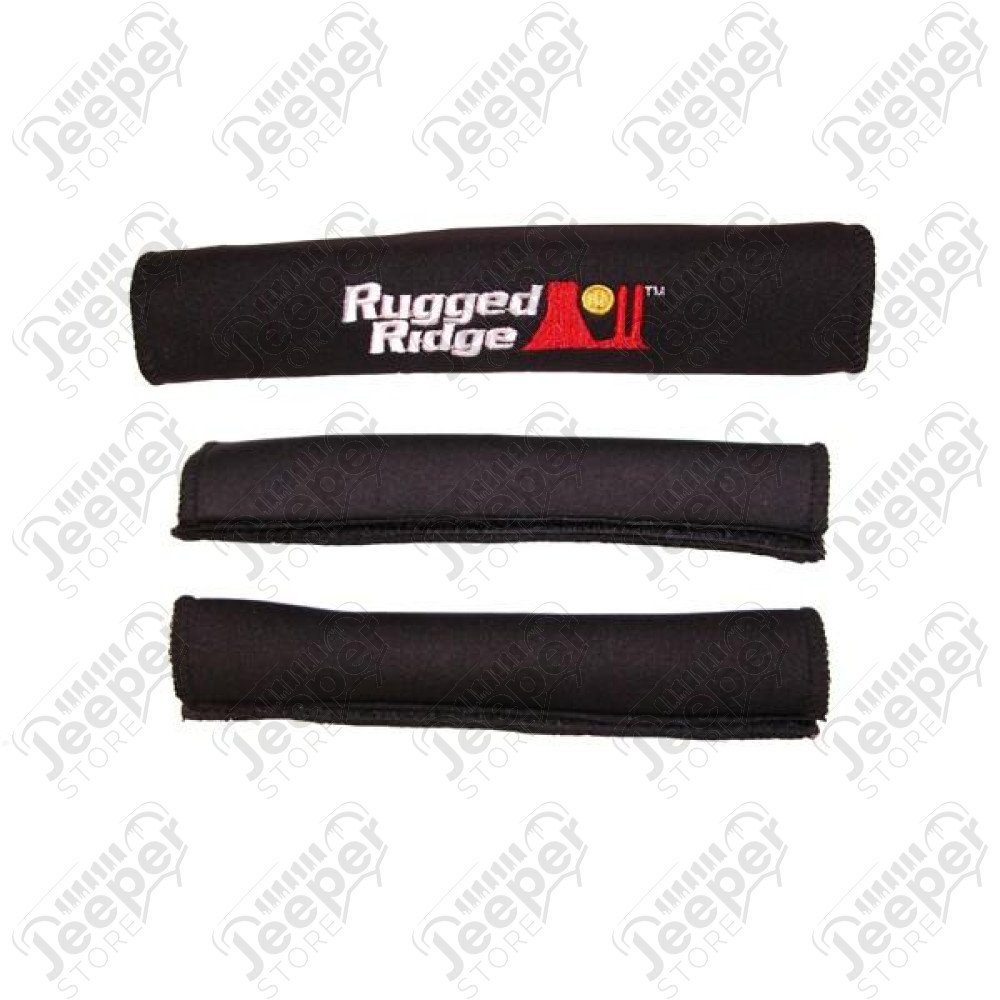 Grab Handle Cover Kit, Neoprene, Black; 97-06 Jeep Wrangler TJ