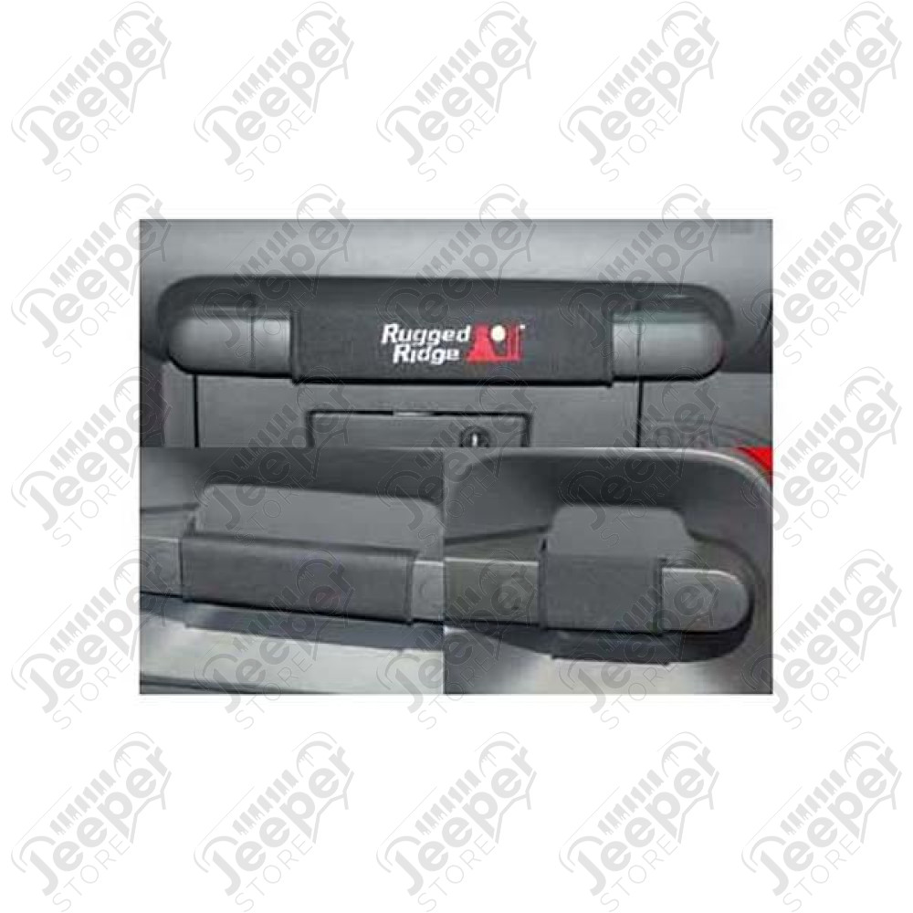 Grab Handle Kit, Black; 07-10 Jeep Wrangler JKU