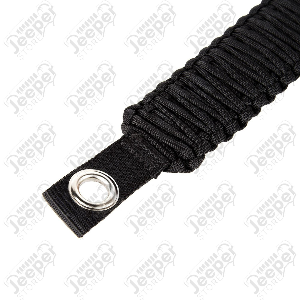 Grab Handle, Paracord, A-Pillar/Seat Mounted, Black 07-18 Wrangler JK