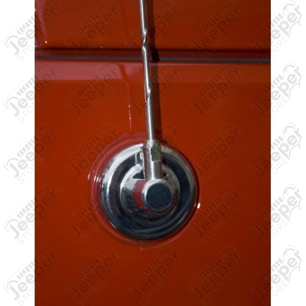 Antenna Base Cover, Chrome; 07-18 Jeep Wrangler JK/JKU