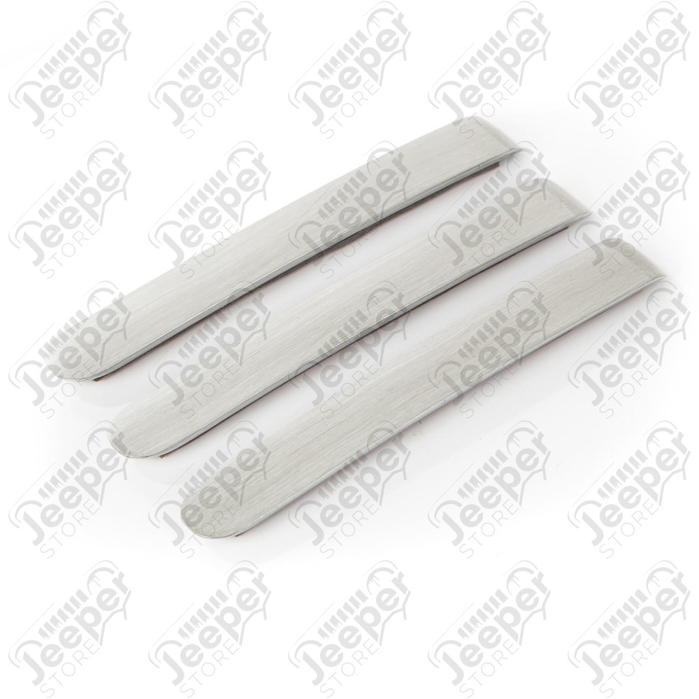 Elite Door Handle Inserts, Aluminum; 07-18 Jeep Wrangler JK, 2 Door