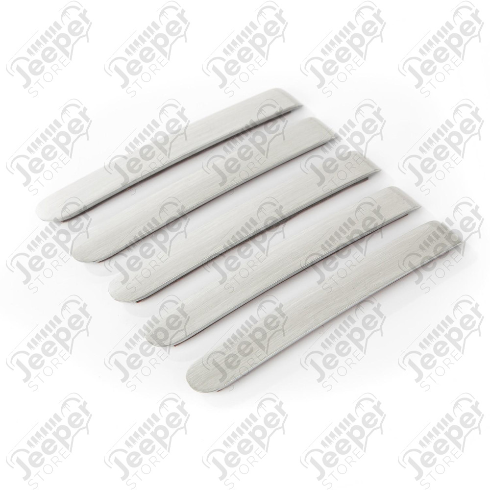 Elite Door Handle Inserts, Aluminum; 07-18 Jeep Wrangler JKU, 4 Door