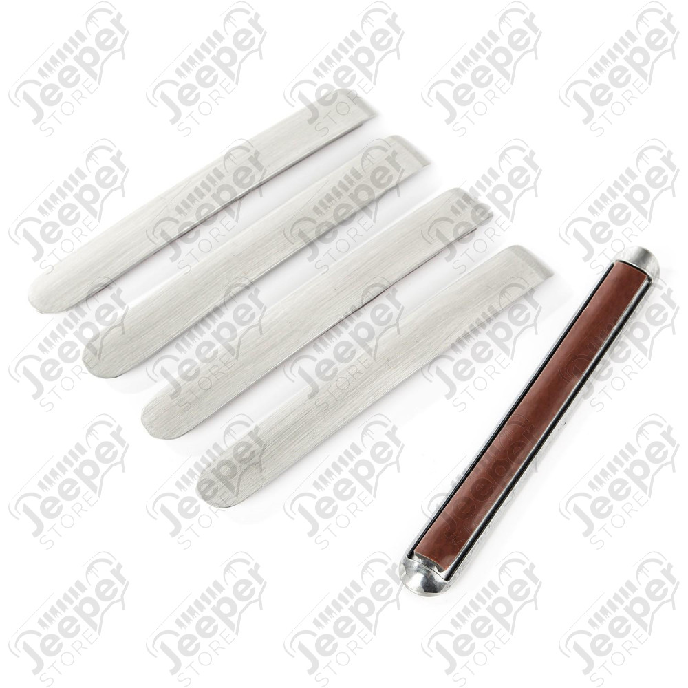 Elite Door Handle Inserts, Aluminum 07-18 Jeep Wrangler JKU, 4 Door