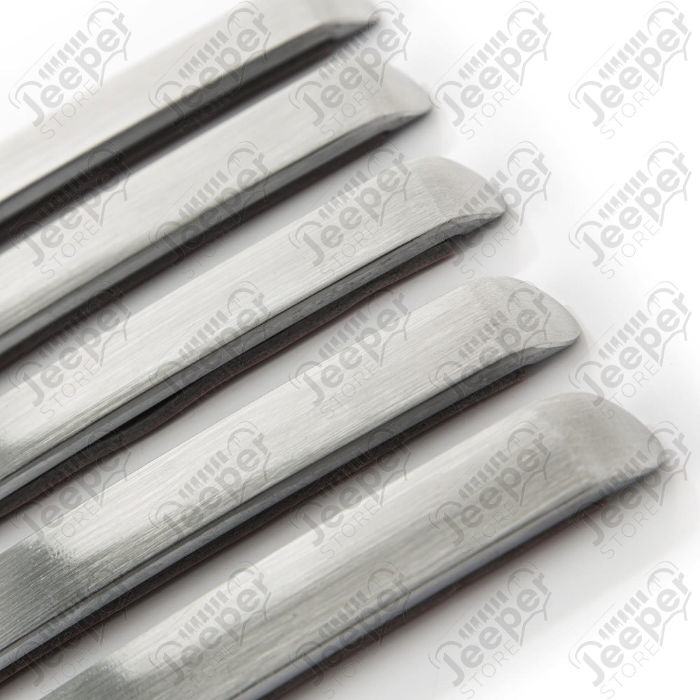 Elite Door Handle Inserts, Aluminum 07-18 Jeep Wrangler JKU, 4 Door