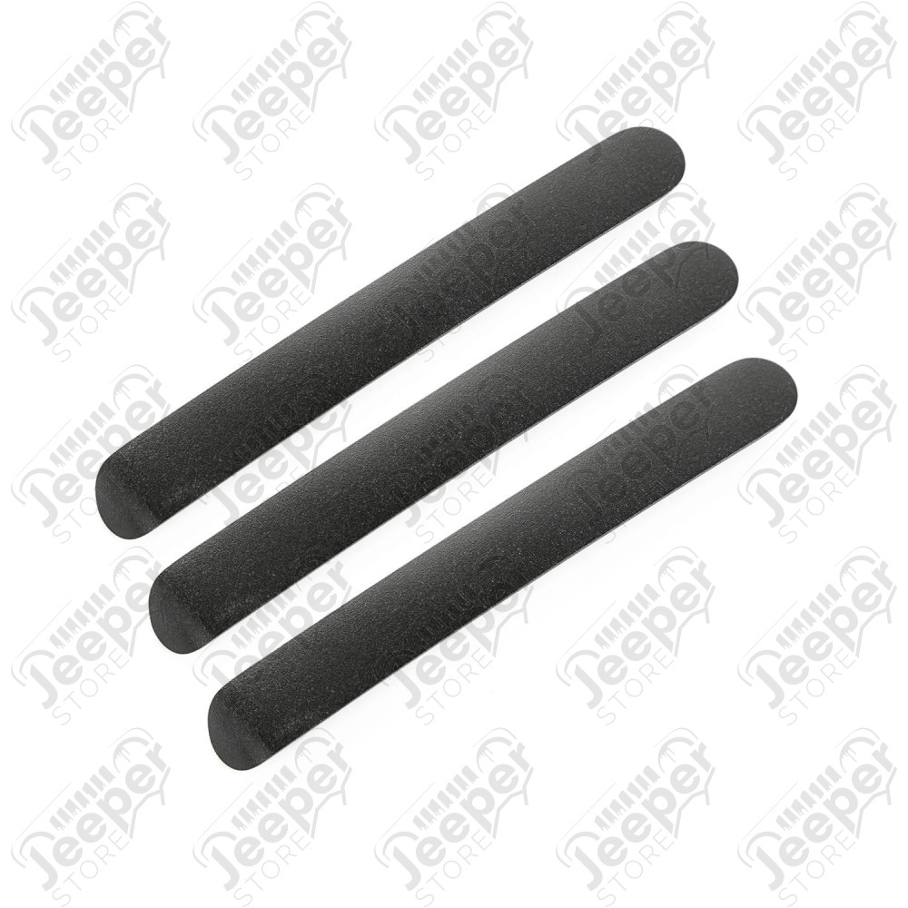 Elite Door Handle Inserts, Black; 07-18 Jeep Wrangler JK/JKU, 2 Door
