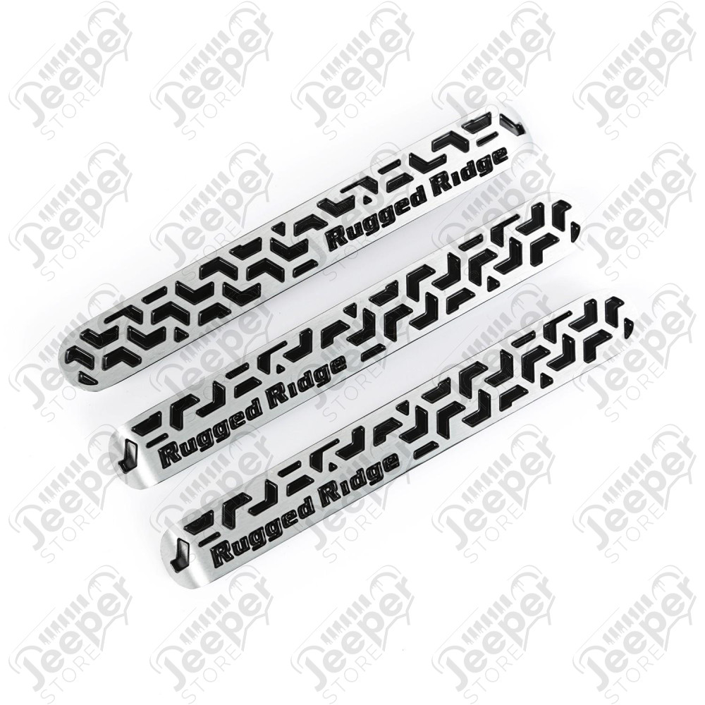 Elite Door Handle Inserts, Contrast Tread; 07-18 Wrangler JK, 2 Door