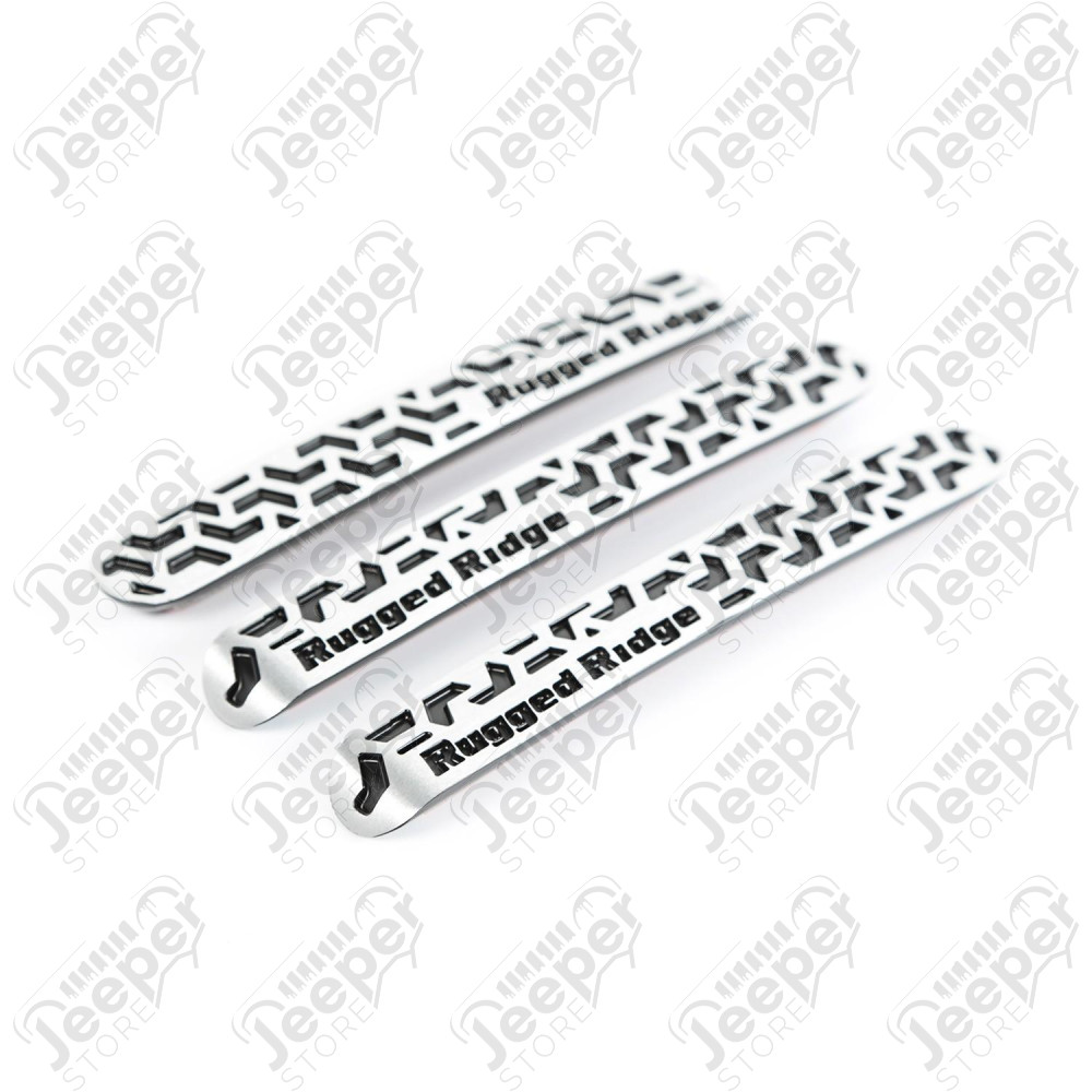 Elite Door Handle Inserts, Contrast Tread 07-18 Wrangler JK, 2 Door