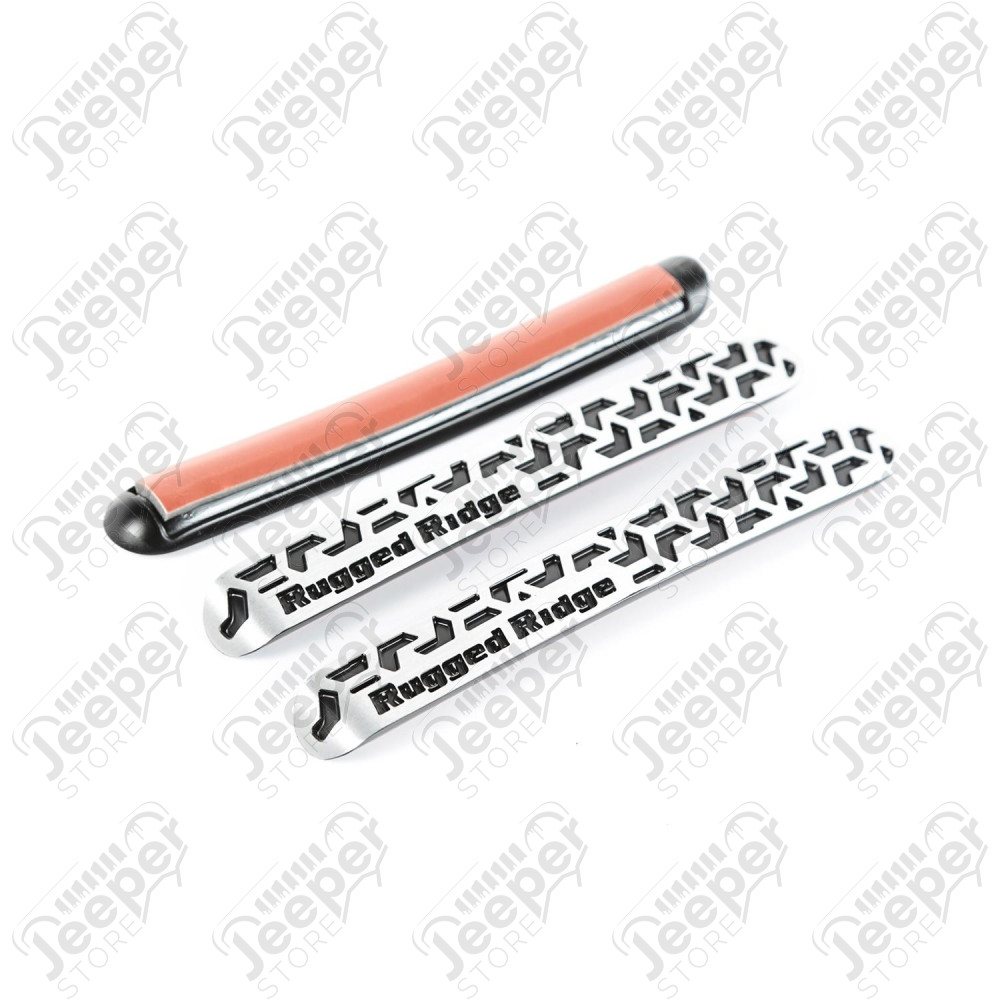 Elite Door Handle Inserts, Contrast Tread 07-18 Wrangler JK, 2 Door