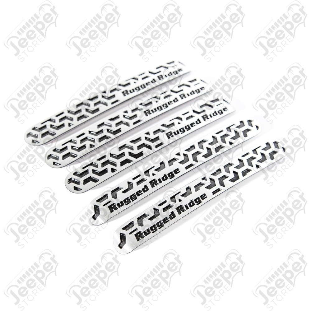 Elite Door Handle Inserts, Contrast Tread; 07-18 Wrangler Unlimited