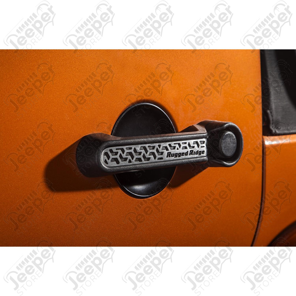 Elite Door Handle Inserts, Contrast Tread 07-18 Wrangler Unlimited