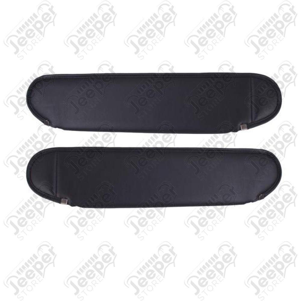 Sun Visor Kit, Charcoal; 87-95 Jeep Wrangler YJ