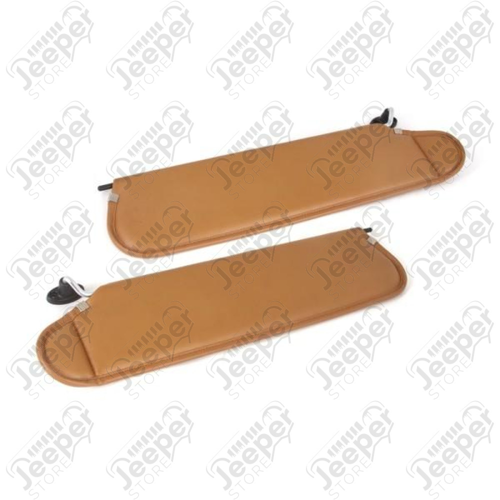 Sun Visor Kit, Camel; 97-02 Jeep Wrangler TJ