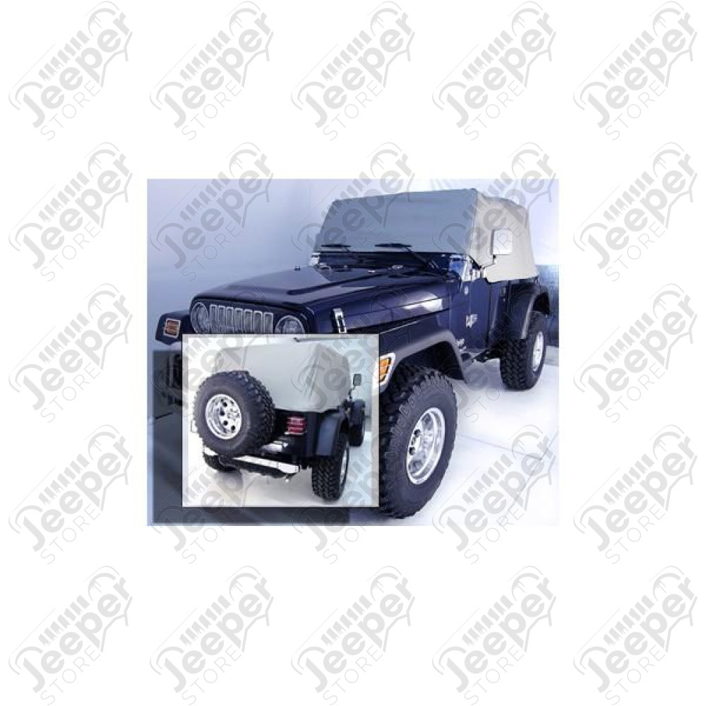 Cab Cover, Gray; 92-06 Jeep Wrangler YJ/TJ