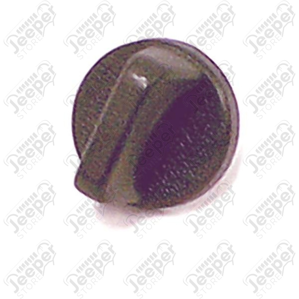 Windshield Knob, Interior, Black; 76-86 Jeep CJ