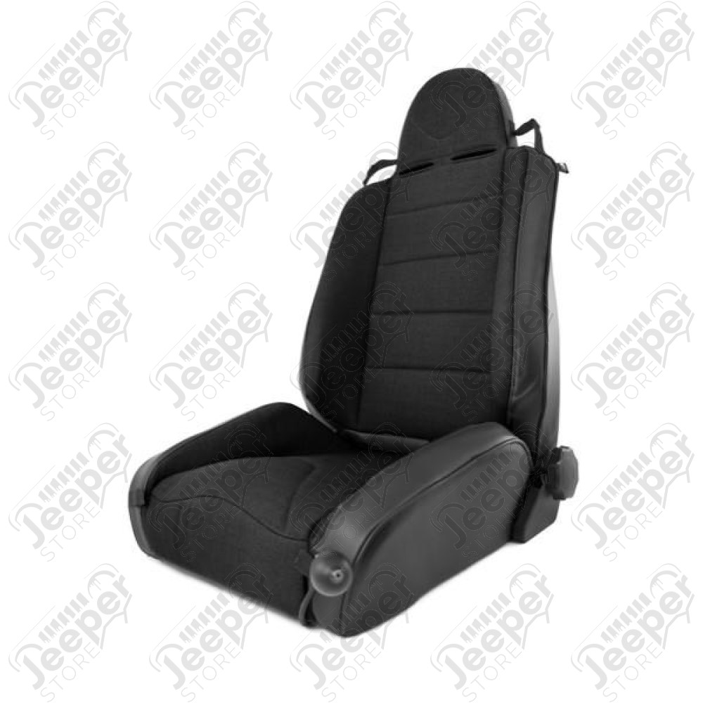 RRC Off Road Racing Seat, Reclinable, Black; 84-01 Jeep Cherokee XJ