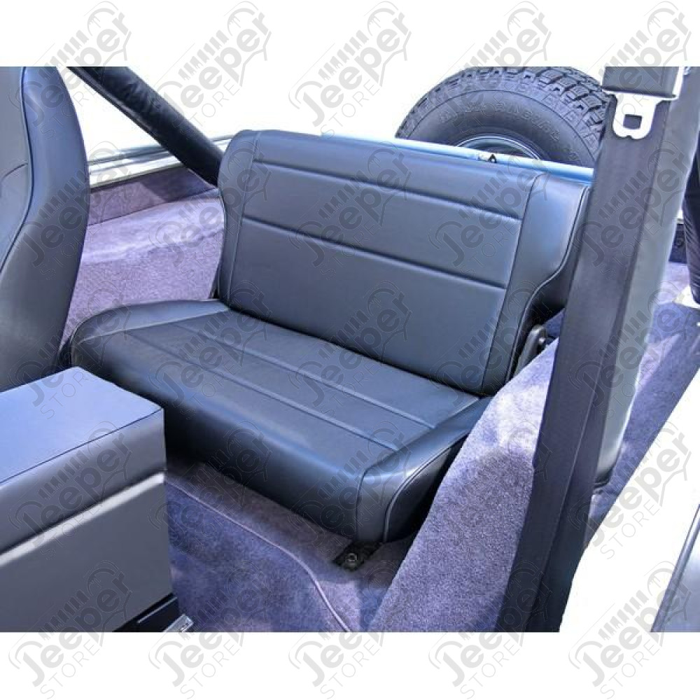 Banquette arrière rabattable couleur noir (black crush) Jeep CJ et Wrangler YJ