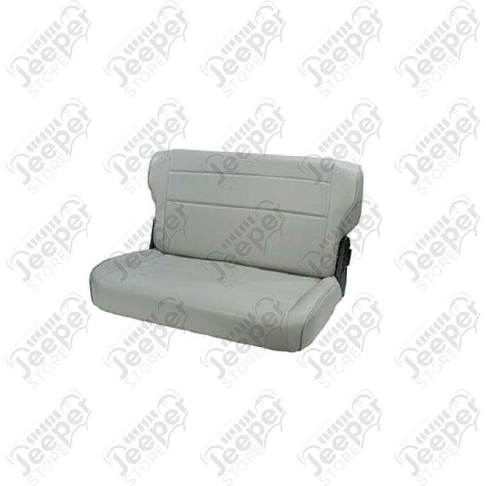 Seat, Rear, Fold/Tumble, Gray; 76-95 Jeep CJ/Wrangler YJ