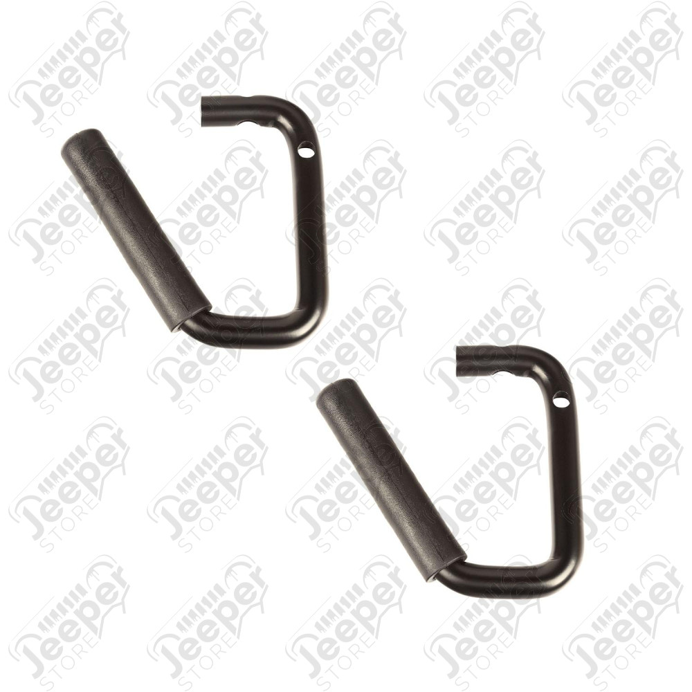 Metal Grab Handles, Steel, Front Pair, 07-18 Wrangler JK