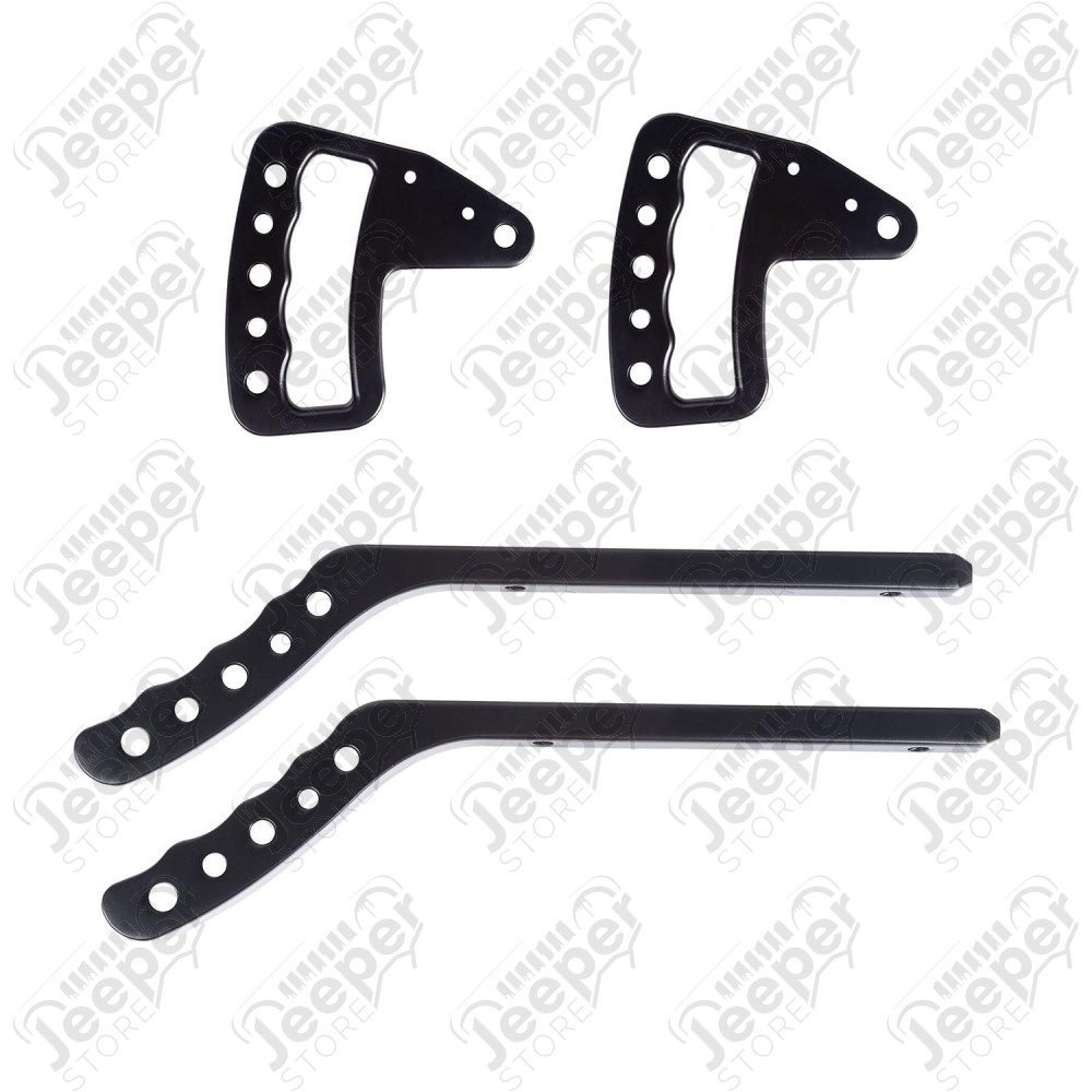 Metal Grab Handles, Aluminum, F/R Set, 07-18 Wrangler JK