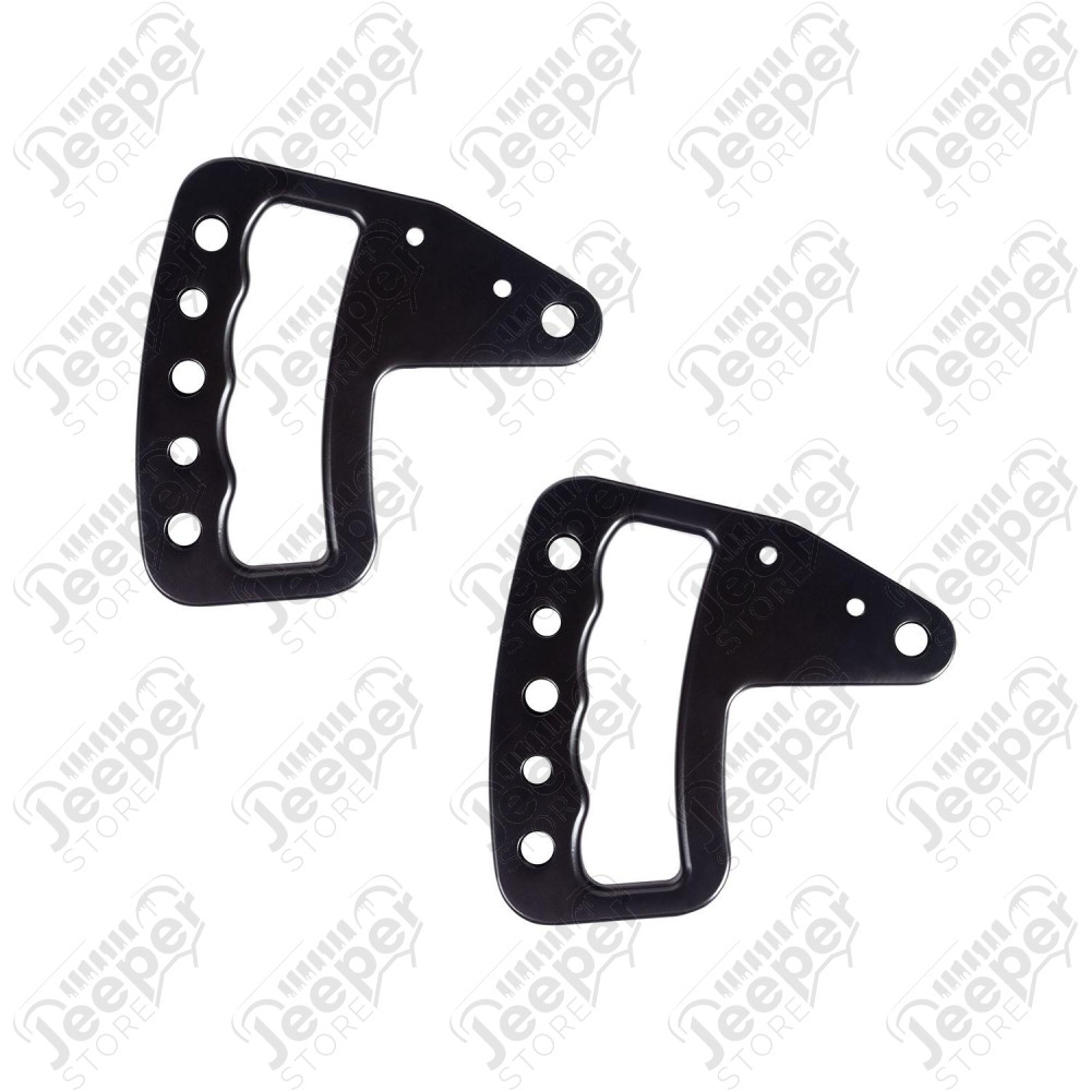 Metal Grab Handles, Aluminum, Front Pair, 07-18 Wrangler JK