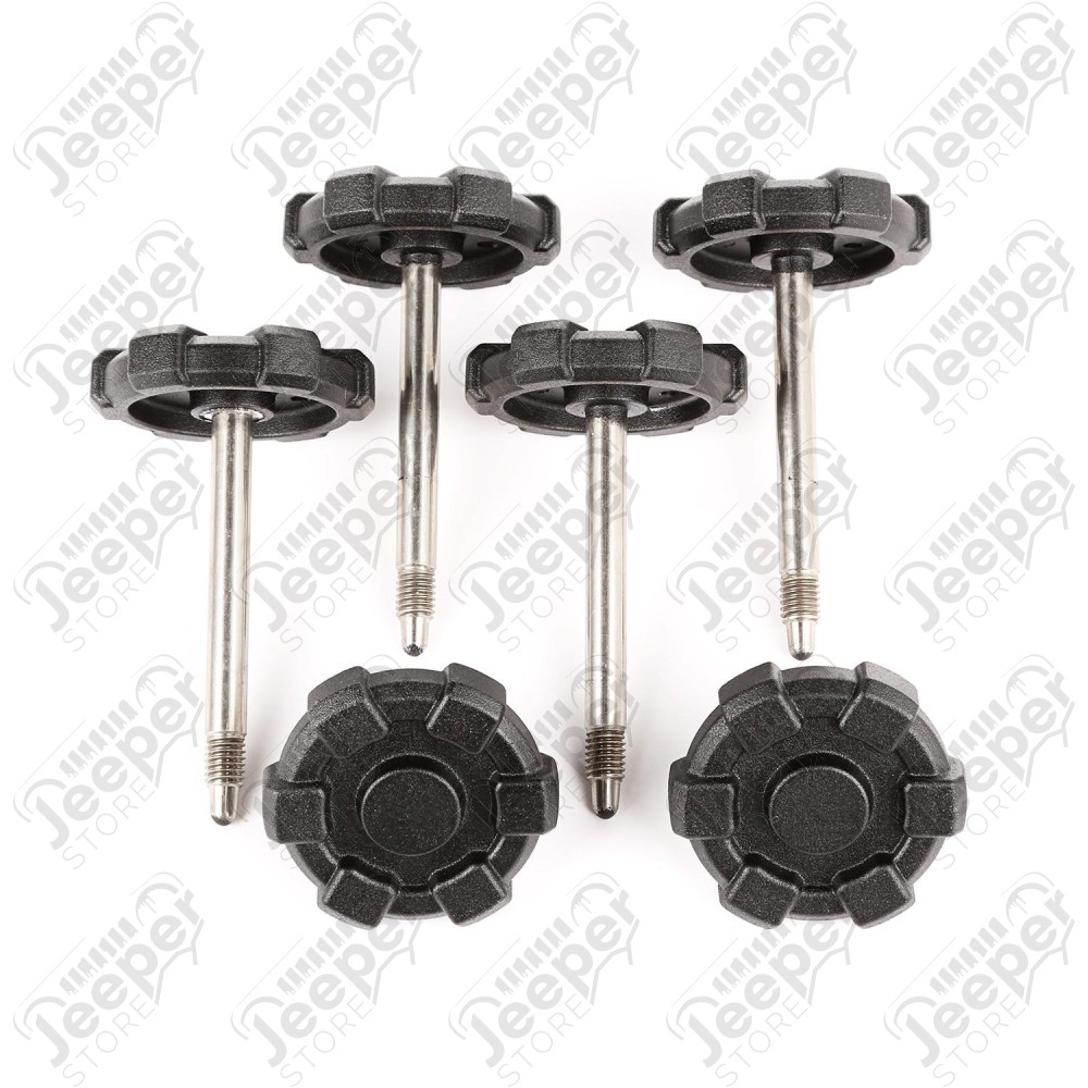 Elite Door Surround Knobs; 07-18 Jeep Wrangler JK, 4 Door